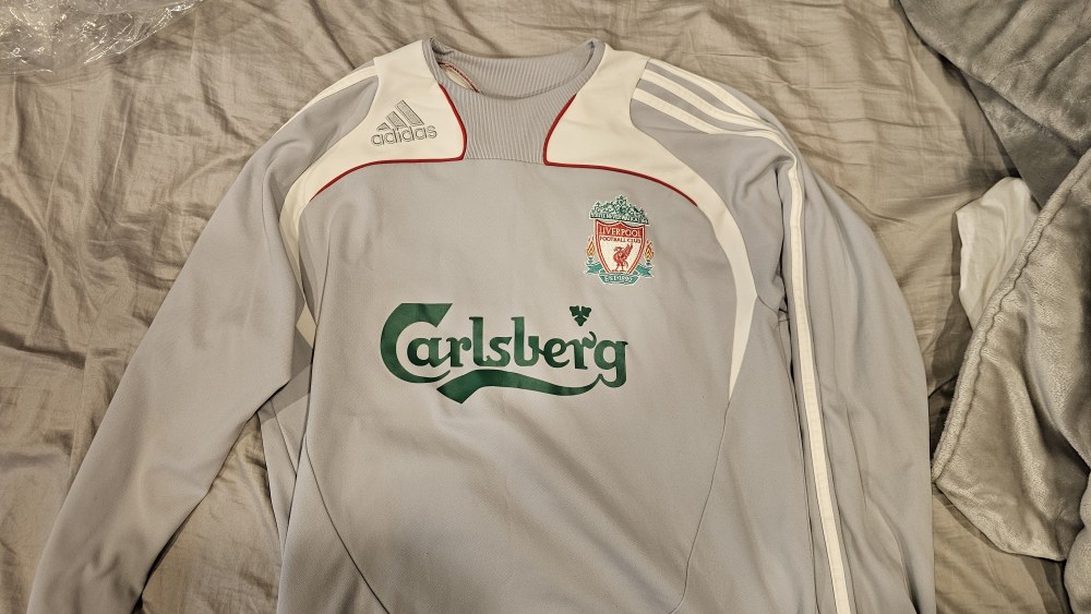 Grey White Track Top LFC